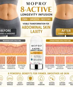MOPRO® 8-ACTIVE • LONGEVITY INFUSION-Dual MiniProtein & Cellular Antioxidant Solid Serum Stick