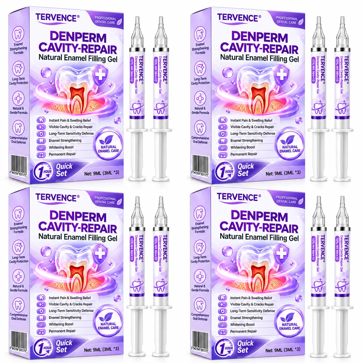 TERVENCE® DenPerm Cavity-Repair Natural Enamel Filling Gel