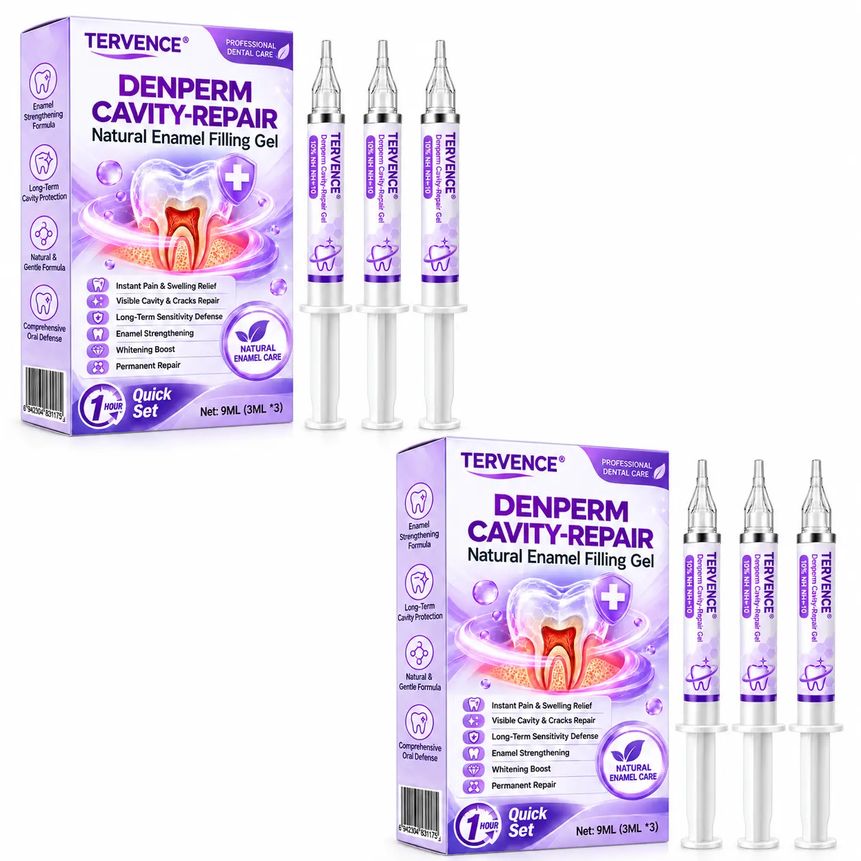 TERVENCE® DenPerm Cavity-Repair Natural Enamel Filling Gel